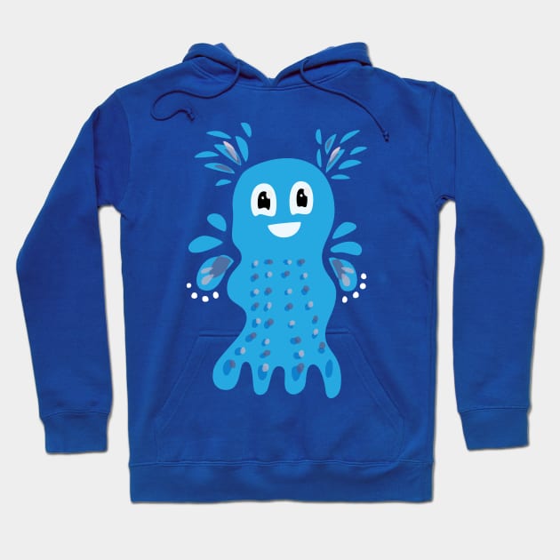 Happy Sea Creature Hoodie by Boriana Giormova